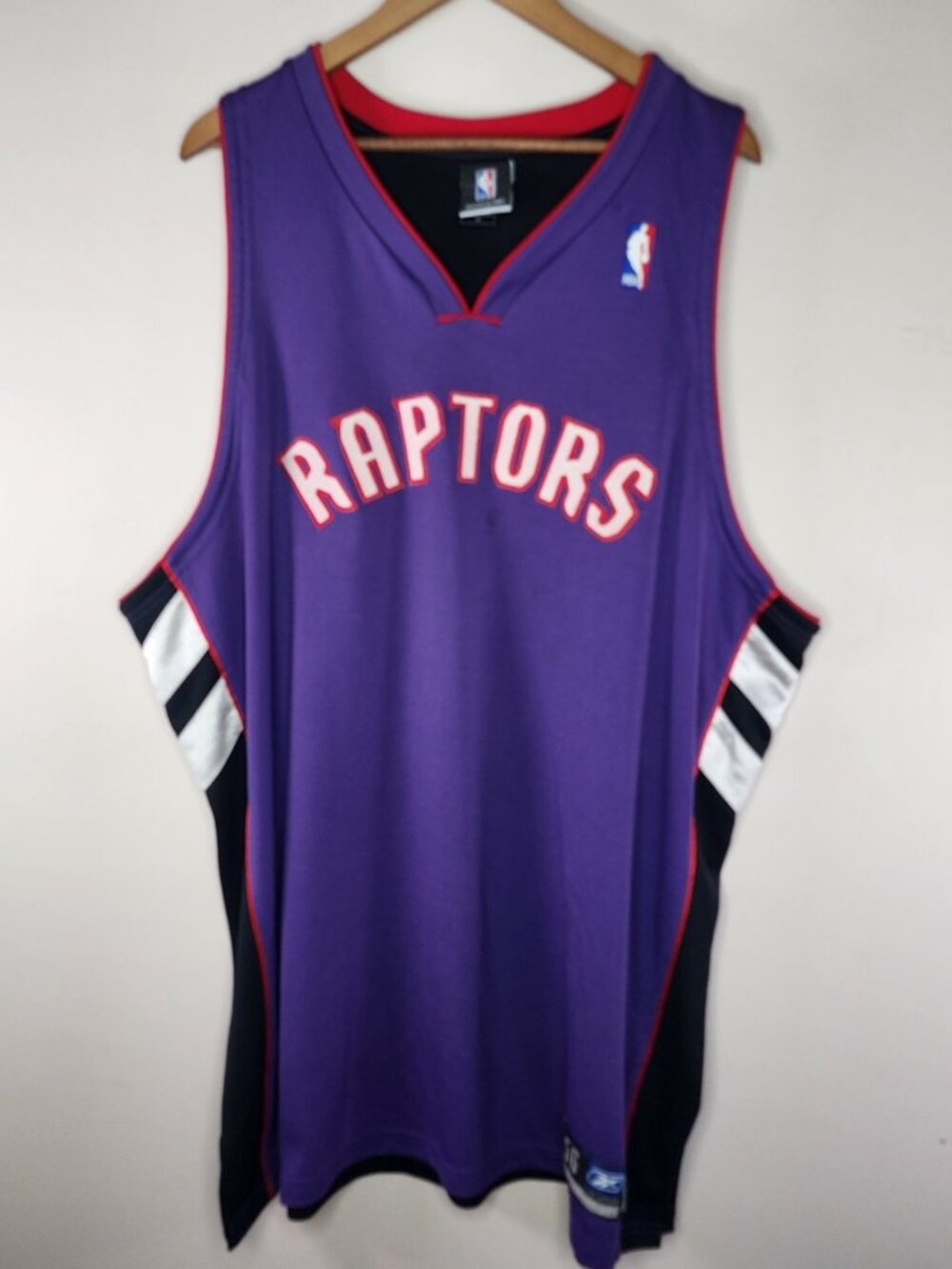 Reebok NBA Toronto Raptors Blank Jersey — Purple, Size 56 | Vintage